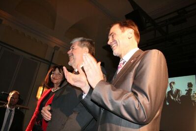 Theresia Riedmaier, Kurt Beck und Wolfgang Schwarz