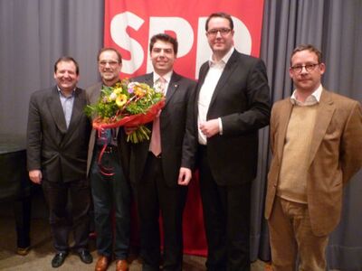 Jürgen Nelson, Wolfgang Schwarz, Thomas Hitschler, Alexander Schweitzer und Christian Zainhofer
